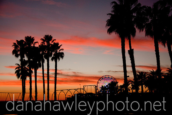 santa monica pier, santa monica, california.